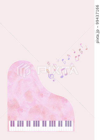 ピンク色のピアノ 99437166