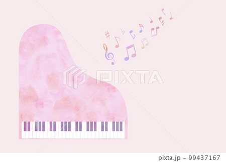 ピンク色のピアノ 99437167