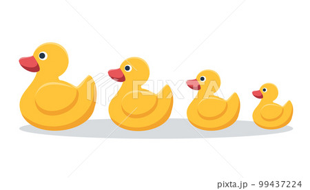 yellow rubber duck for bath vector illustration 99437224