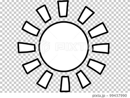 hand drawn illustration of the sun hand drawn illustration of the sun 99437990