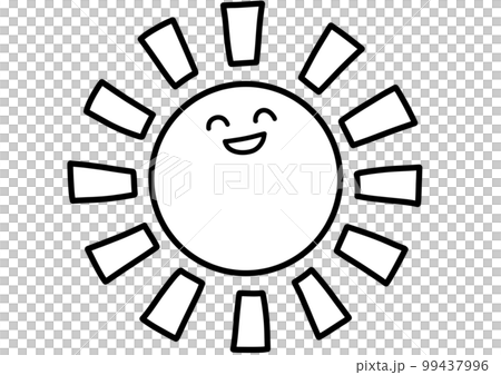 太陽手繪插畫 99437996