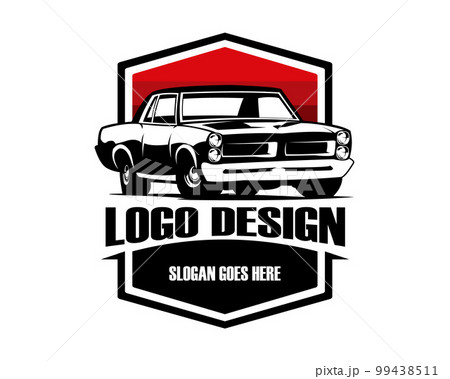 Pontiac GTO Judge silhouette. legendary muscle car vector design of 1969. isolated white background view from side. Best for its incredible speed, for logos, badges, emblems, icons. available eps 10. Pontiac GTO Judge silhouette. legendary muscle car vector design of 1969. isolated white background view from side. Best for its incredible speed, for logos, badges, emblems, icons. available eps 10. 99438511