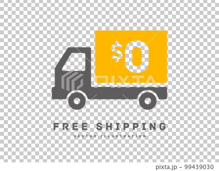 送料無料のアイコン FREE $0 ベクターイラスト 99439030