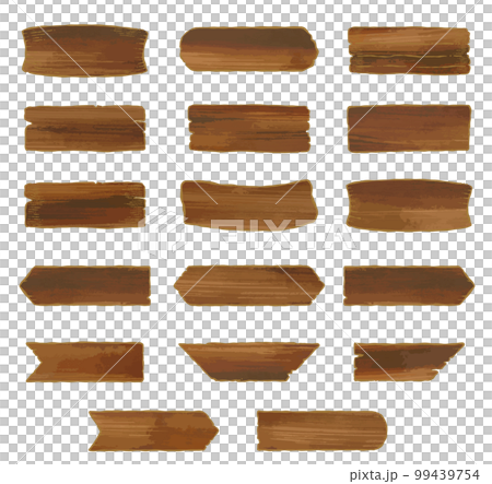 水彩木板插圖素材 水彩木板插圖素材 99439754