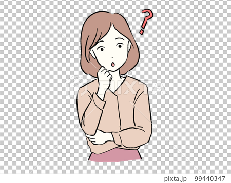 A young woman wondering 99440347