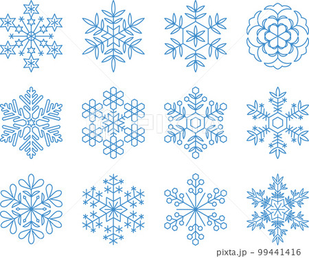 雪の結晶　青 99441416