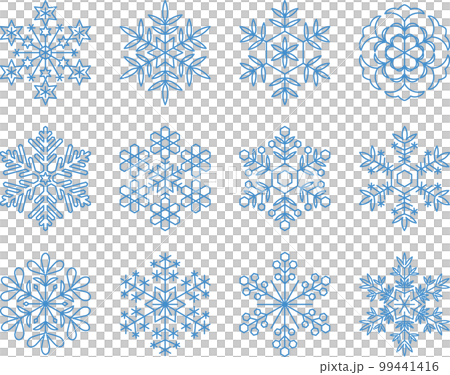 雪の結晶　青 99441416
