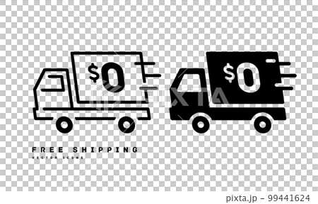 送料無料のアイコン FREE $0 ベクターイラスト 99441624
