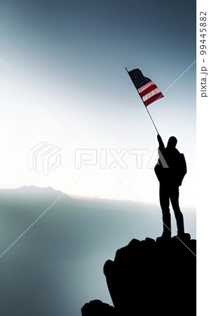 silhouette of man climbing to the top silhouette of man climbing to the top 99445882