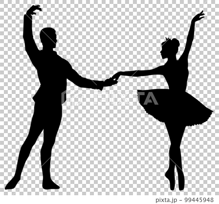 為古典芭蕾 8 擺姿勢的男人和女人 為古典芭蕾 8 擺姿勢的男人和女人 99445948