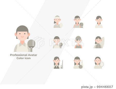woman career, job vector icon set woman career, job vector icon set 99446607