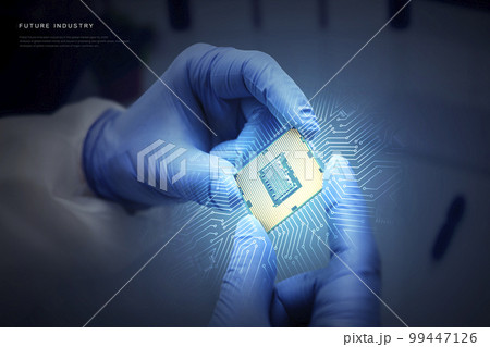 future industry 3d graphic rendered_semiconductor 99447126