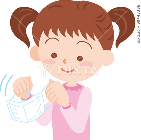 マスクを外す_女の子 99448396