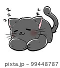cat sleeping cute illustration 99448787