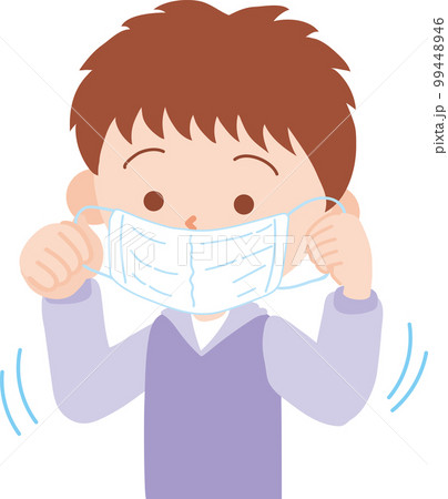 マスクをつける_男の子 99448946