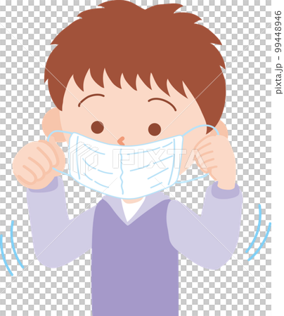 マスクをつける_男の子 99448946