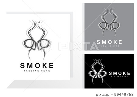 Steam Steam Logo Vector Hot Evaporating Aroma. Smell Line Illustration, Cooking Steam Icon, Steam Train, Baking, Smoking 99449768