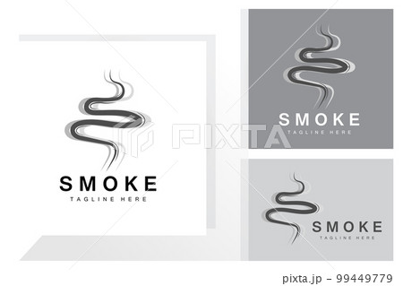 Steam Steam Logo Vector Hot Evaporating Aroma. Smell Line Illustration, Cooking Steam Icon, Steam Train, Baking, Smoking 99449779