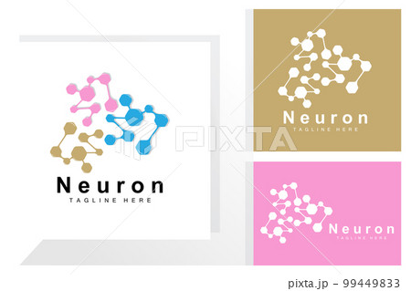 Neuron Logo Design Vector nerve cell illustration Molecular DNA health brand Neuron Logo Design Vector nerve cell illustration Molecular DNA health brand 99449833