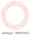 桜 リース 丸い背景 99450915