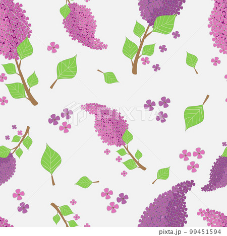 pattern of lilac branches 99451594