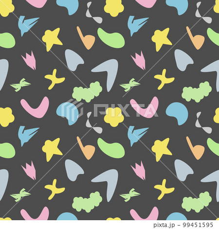 pattern abstract geometric shapes on black 99451595