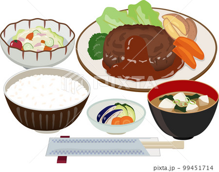 ハンバーグ定食 ハンバーグ定食 99451714