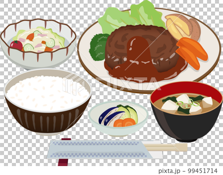 ハンバーグ定食 ハンバーグ定食 99451714