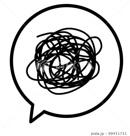 ぐるぐるしたふきだし 99451731