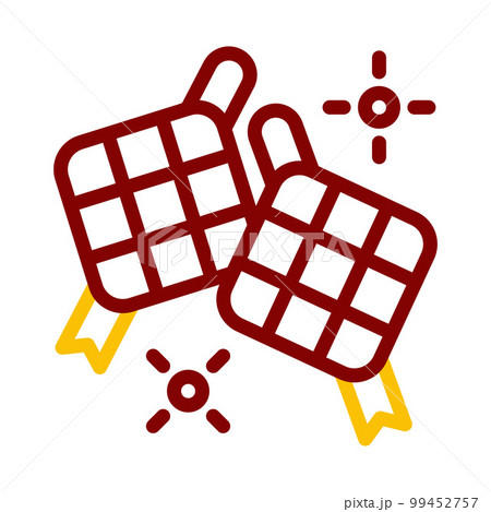 ramadan icon set duocolor red yellow style illustration vector element and symbol perfect. 99452757