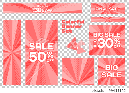Banner set_concentrated line_pink Banner set_concentrated line_pink 99455132