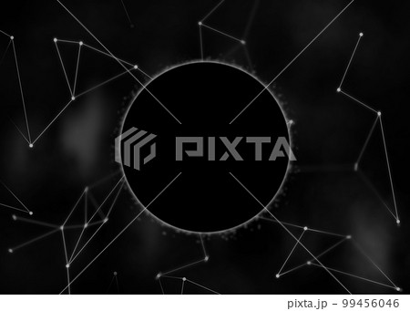 Place for circular-shape logo on dark futuristic background Place for circular-shape logo on dark futuristic background 99456046