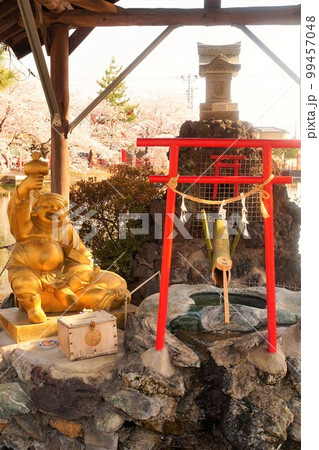 御嶽山　白龍神社　手水舎　赤城大通龍大神　大黒天 99457048