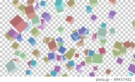 CG cube Many floating cubes CG cube Many floating cubes 99457482