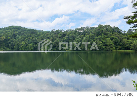 長野県　小海町　夏　松原湖 99457986