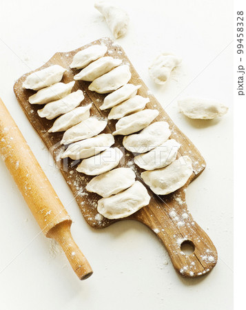 Ukrainian dish varenyky 99458328