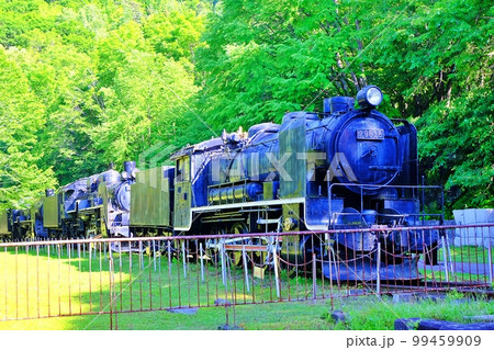 蒸気機関車 (北海道旭川市 神居古潭駅) 蒸気機関車 (北海道旭川市 神居古潭駅) 99459909