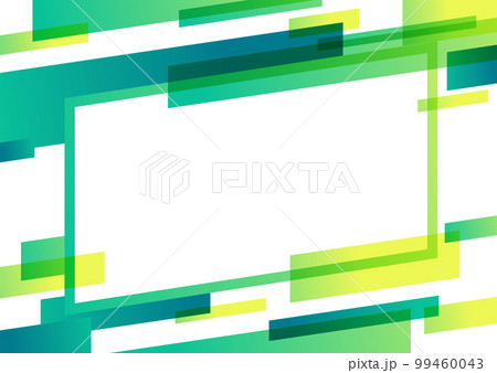緑色の幾何学パターンのフレーム素材 緑色の幾何学パターンのフレーム素材 99460043