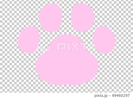 猫の肉球　ピンク 99460297