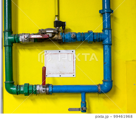 pipes and taps of fire extinguishing system pipes and taps of fire extinguishing system 99461968