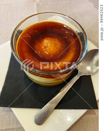 creme caramel dessert in italian local restaurant creme caramel dessert in italian local restaurant 99462023
