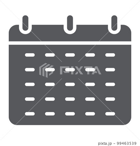 Calendar glyph icon, reminder and date, schedule sign, vector graphics, a solid pattern on a white background, eps 10. 99463539
