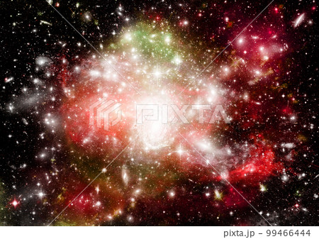 galaxy in a free space. 3D rendering 99466444