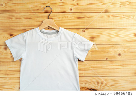 White color-t-shirt with copy space for your design 99466485
