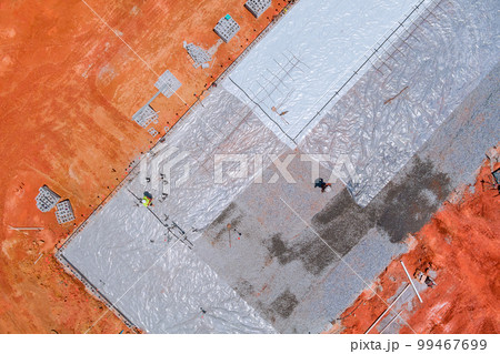 Polyethylene should be laid for waterproofing before concrete is poured on foundation 99467699