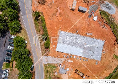 To waterproof foundation, polyethylene should be laid prior to pouring concrete on top of it 99467700