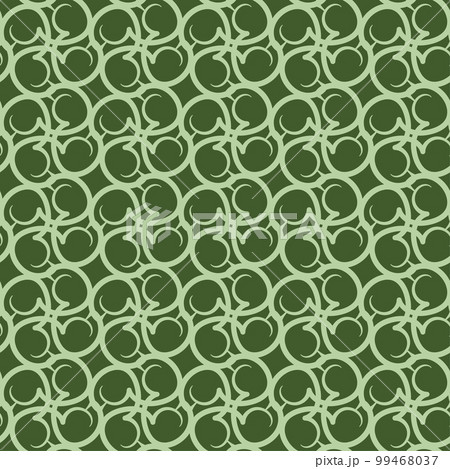 Emerald nouveau green vivid abstract retro seamless pattern with floral motifs, art deco accents, and a touch of japanese elegance Emerald nouveau green vivid abstract retro seamless pattern with floral motifs, art deco accents, and a touch of japanese elegance 99468037