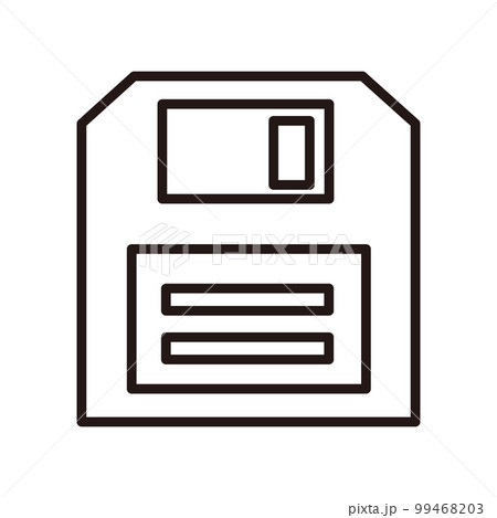 線画ビジネスアイコン　フロッピー 99468203