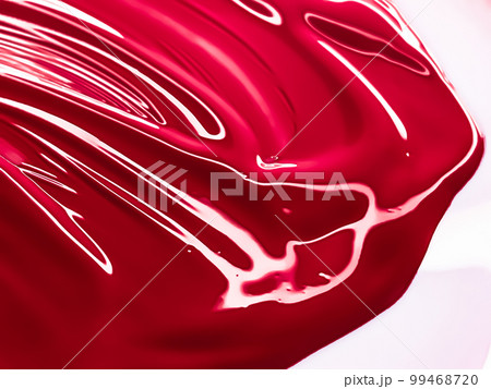 Glossy red cosmetic texture as beauty make-up product background, skincare cosmetics and luxury makeup brand design concept 99468720