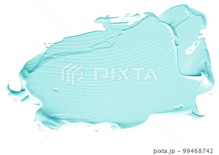 Pastel mint beauty swatch, skincare and makeup cosmetic product sample texture isolated on white background, make-up smudge, cream cosmetics smear or paint brush stroke closeup Pastel mint beauty swatch, skincare and makeup cosmetic product sample texture isolated on white background, make-up smudge, cream cosmetics smear or paint brush stroke closeup 99468742